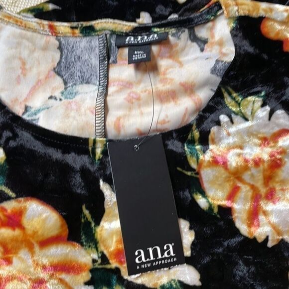 a.n.a women’s plus size black floral, multicolor blouse. Size XXL. NWT - Picture 10 of 10